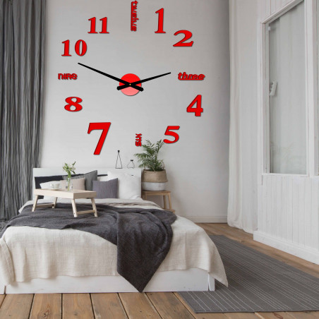 Modern falióra hét 2D-s plexi tükör Modern falióra hét 2D-s plexi tükör