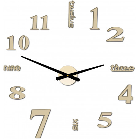 Modern falióra hét 2D-s plexi tükör Modern falióra hét 2D-s plexi tükör