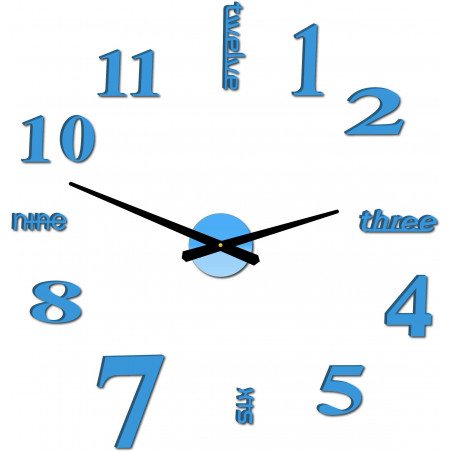 Modern falióra hét 2D-s plexi tükör Modern falióra hét 2D-s plexi tükör
