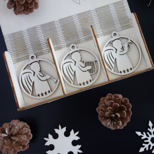 Karácsonyi dekoráció örömére, 1 db 18 darab 2