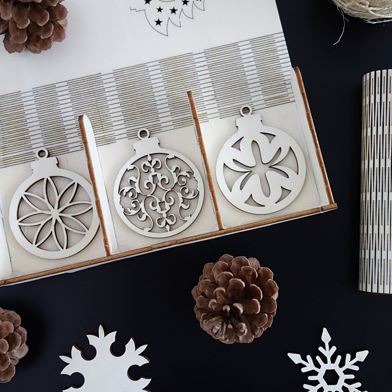 Karácsonyi karácsonyi dekoráció, 1 set-18 darab