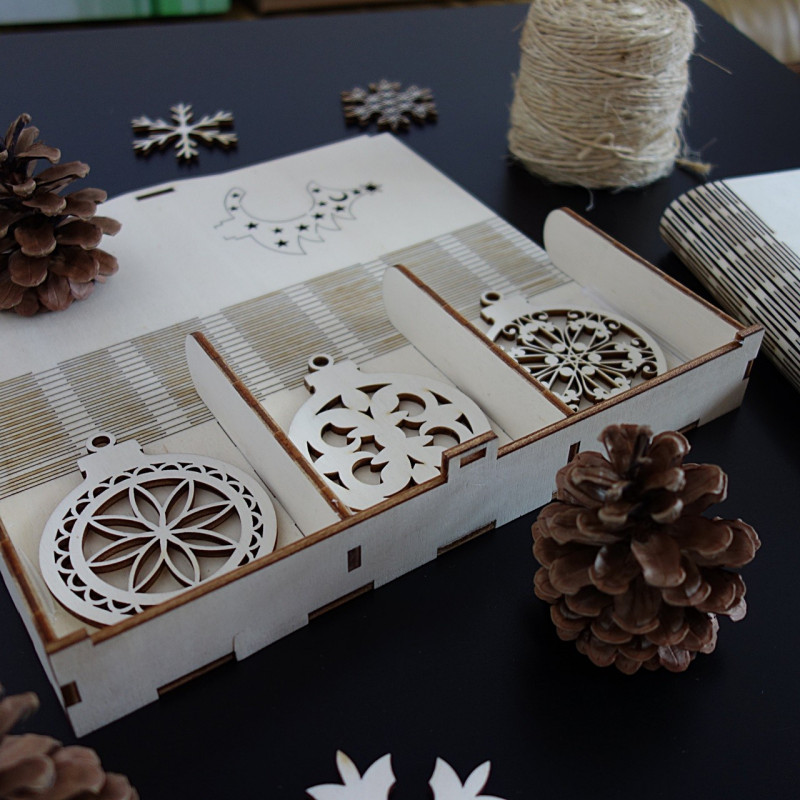 Karácsonyi díszek, 1 darab 18 darab