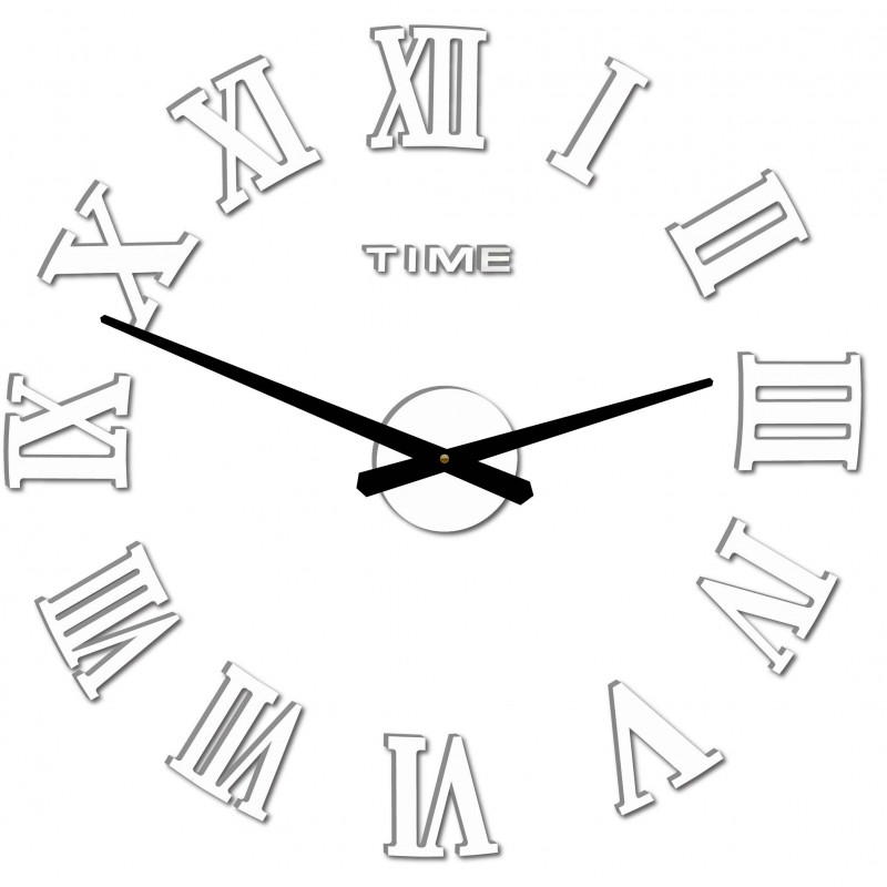 Falióra öntapadós MAXI PLEXI - Római számok 2D