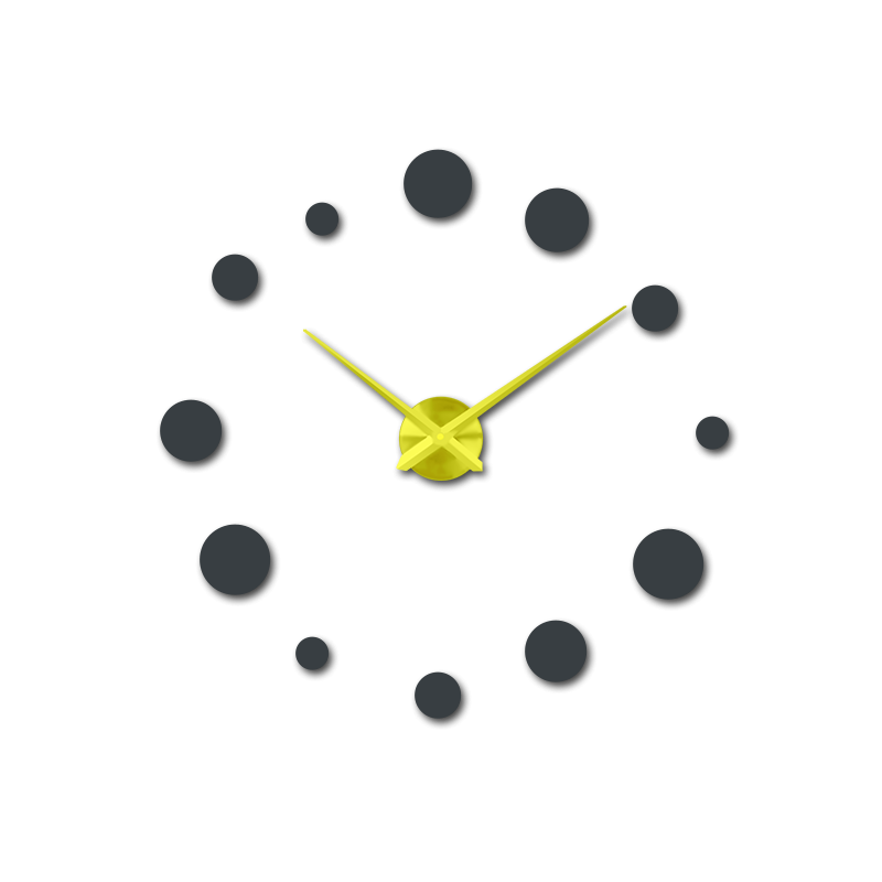 Nagy falióra pöttyös (modern falióra) DEKORAJ