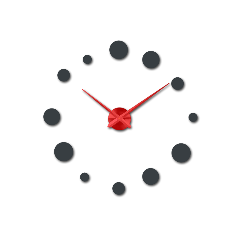 Nagy falióra pöttyös (modern falióra) DEKORAJ