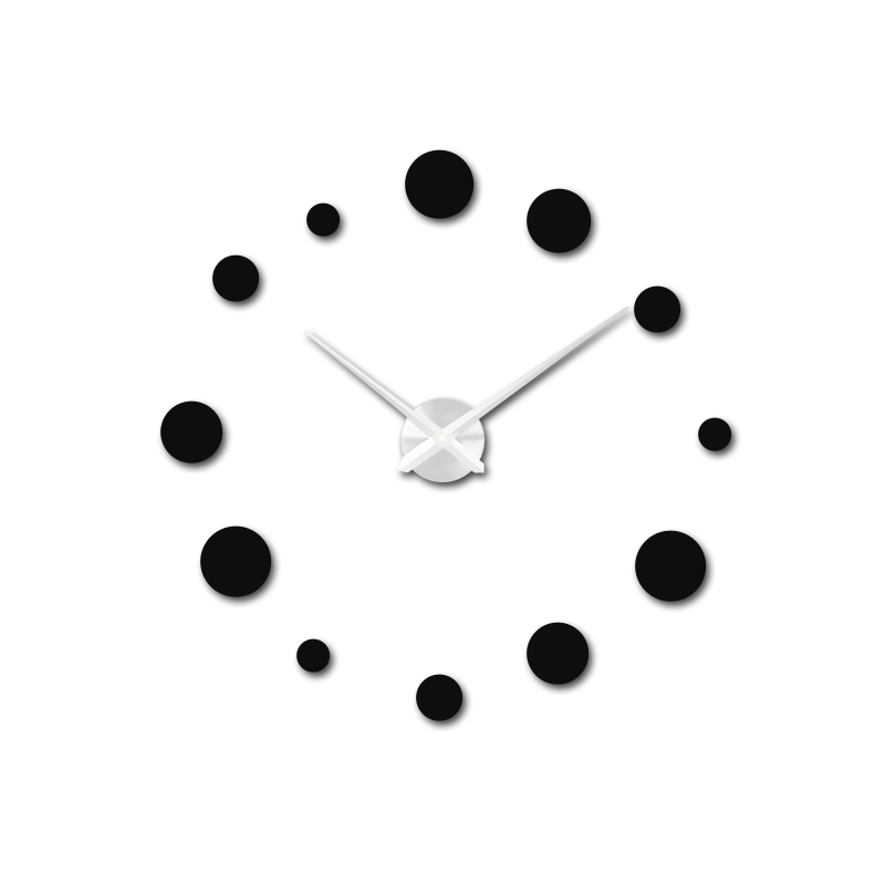 Nagy falióra pöttyös (modern falióra) DEKORAJ