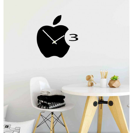 Fali óra műanyagból a konyhában APPLE, 35x35 cm