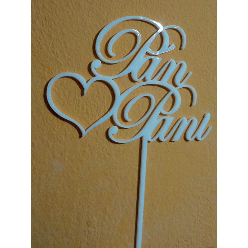 Műanyag barázda díszítés torta úriember és szeretője. Méretek: 150 x 222 mm