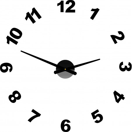 Design falióra ragasztó PLEXI számok OPTIC Design falióra ragasztó PLEXI számok OPTIC