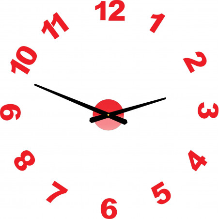 Design falióra ragasztó PLEXI számok OPTIC Design falióra ragasztó PLEXI számok OPTIC