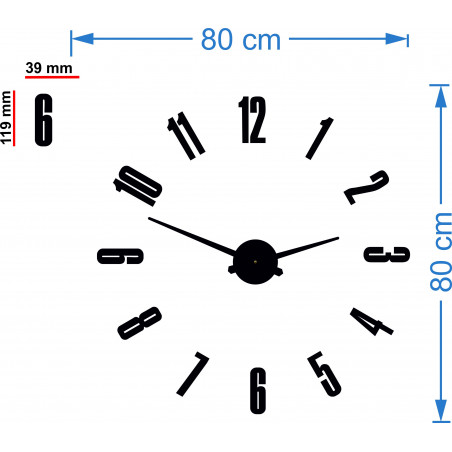 Falióra tükör HOPARTI 3D DIY óra mint kép Falióra tükör HOPARTI 3D DIY óra mint kép
