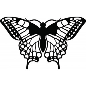 Éjszakai pillangó faragott faforgácsból L 420X 257 mm LEOPARTID 2