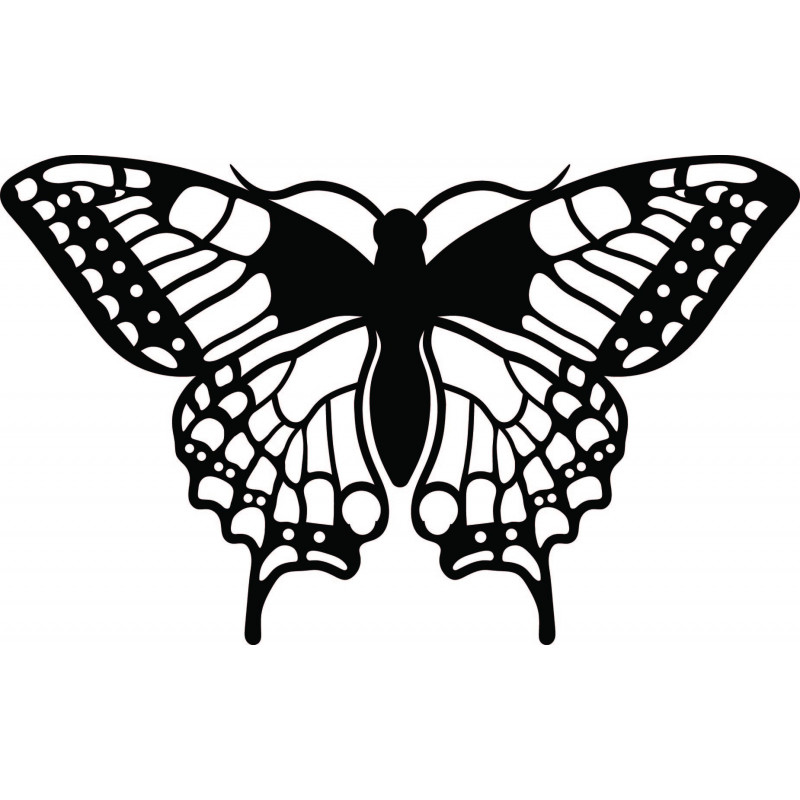 Éjszakai pillangó faragott faforgácsból L 420X 257 mm LEOPARTID