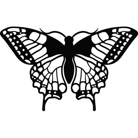 Éjszakai pillangó faragott faforgácsból L 420X 257 mm LEOPARTID