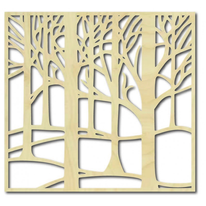 Fából készült rétegelt lemezből faragott falfestés Topub LUBELA