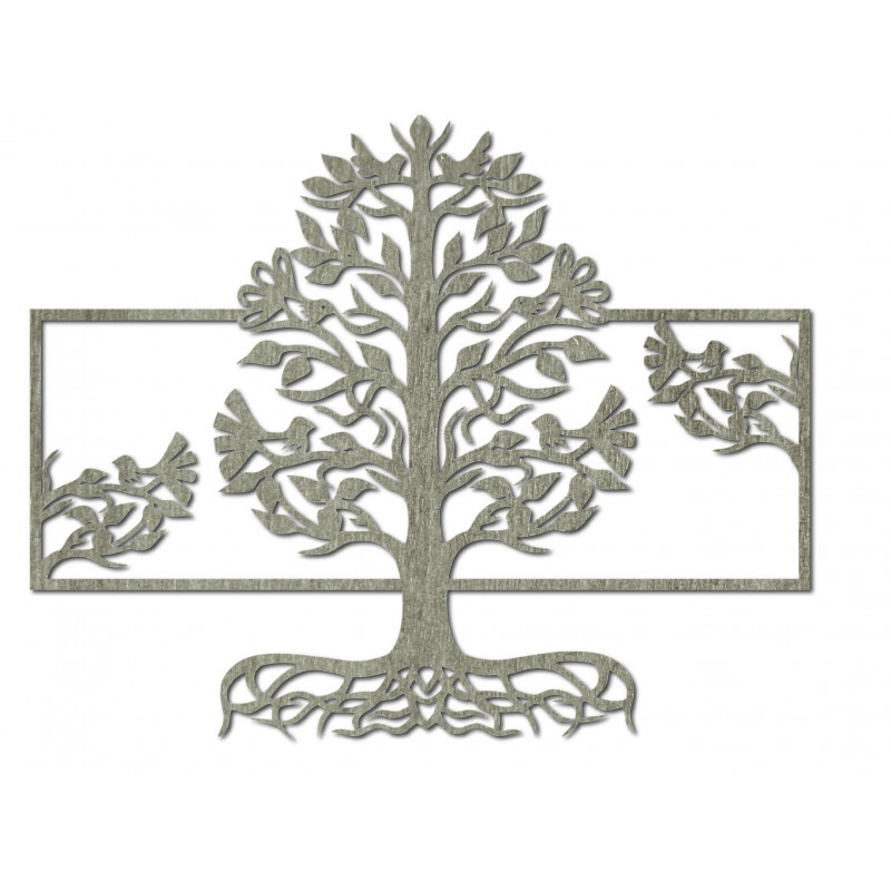 Fából készült fali kép gyökér fa rétegelt lemezből nyárfa MALFEL