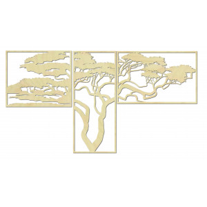Fa kép a falon HANAA A kép három részből áll: POLONGE 2