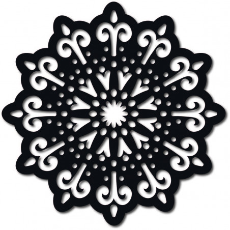 STYLESA modern falfestmény, virágmintás rétegelt lemezből, BELFON, fekete STYLESA modern falfestmény, virágmintás rétegelt lemezből, BELFON, fekete