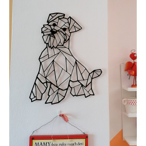 STYLESA modern festészet a falon kutya HAFINKO PR0228 fekete 2