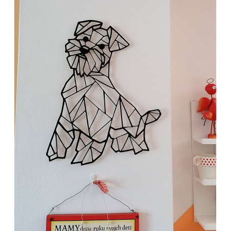 STYLESA modern festészet a falon kutya HAFINKO PR0228 fekete