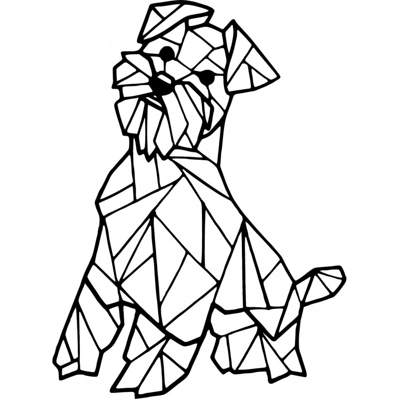 STYLESA modern festészet a falon kutya HAFINKO PR0228 fekete