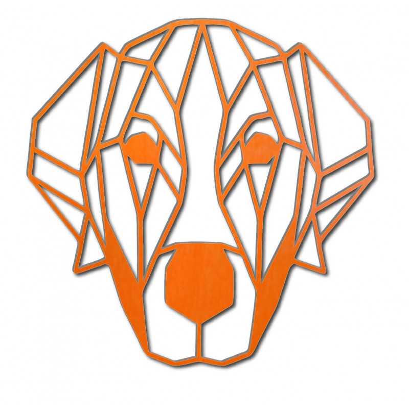 STYLESA modern falfestmény kutya rétegelt lemezből PR0229 HAFFF fekete