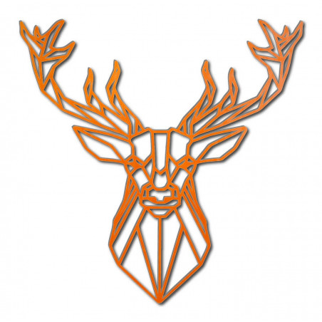 STYLESA faragott fa kép szarvas PR0232 fekete