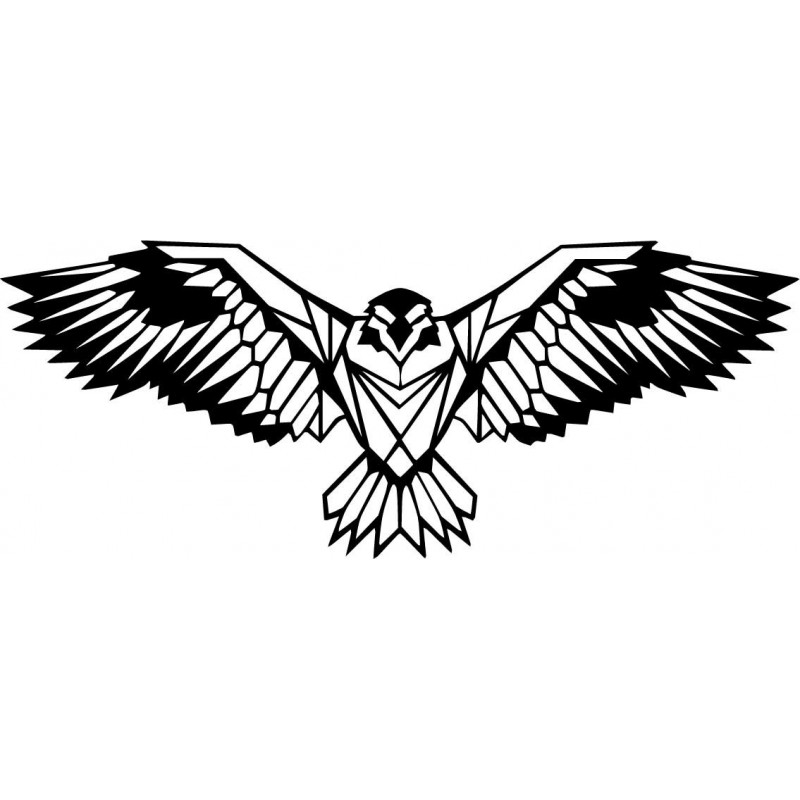 SENTOP faragott fából készült sas kép PR0233 fekete