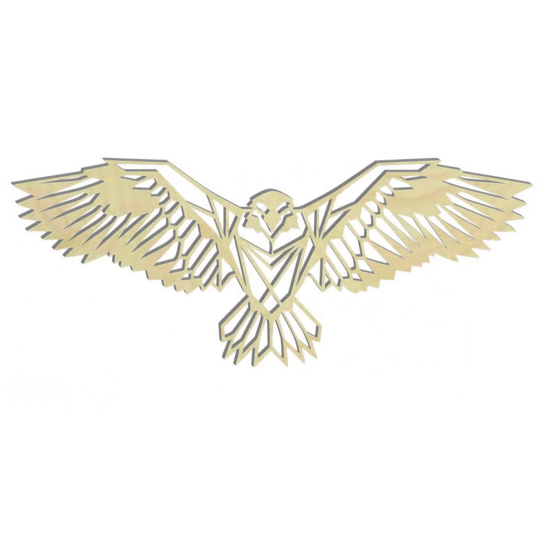 SENTOP faragott fából készült sas kép PR0233 fekete