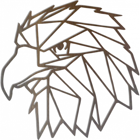 STYLESA Faragott falfestmény geometrikus formákból, sas mintával PR0234 fekete STYLESA Faragott falfestmény geometrikus formákból, sas mintával PR0234 fekete