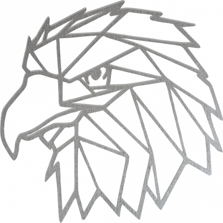 STYLESA Faragott falfestmény geometrikus formákból, sas mintával PR0234 fekete STYLESA Faragott falfestmény geometrikus formákból, sas mintával PR0234 fekete