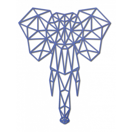 STYLESA Fa kép rétegelt elefánton PR0238 fekete  fal tetoválás