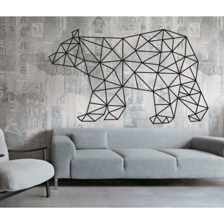 SENTOP Faragott kép a medve falán fekete