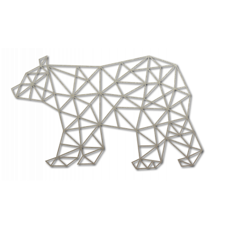 SENTOP Faragott kép a medve falán fekete