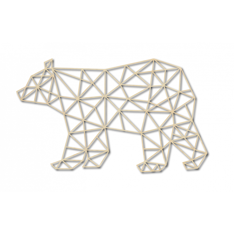 SENTOP Faragott kép a medve falán fekete