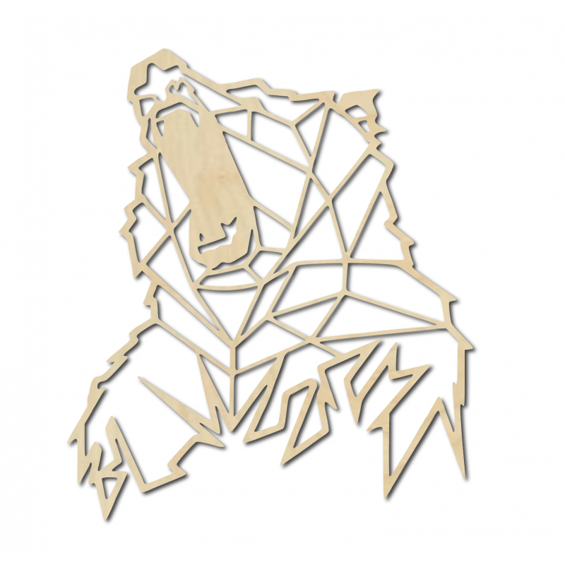 STYLESA Faragott kép a falon fa hordozza PR0243 barna