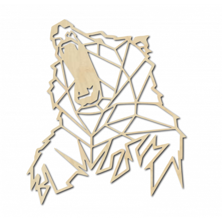 STYLESA Faragott kép a falon fa hordozza PR0243 barna