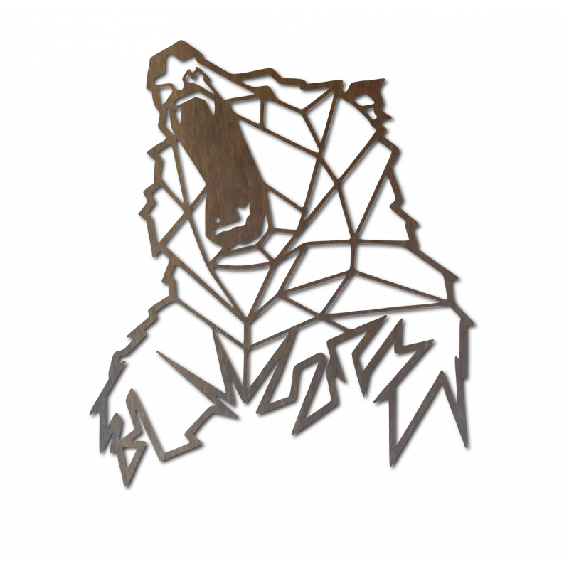 STYLESA Faragott kép a falon fa hordozza PR0243 barna