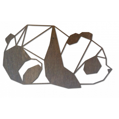 barna panda falfestmény