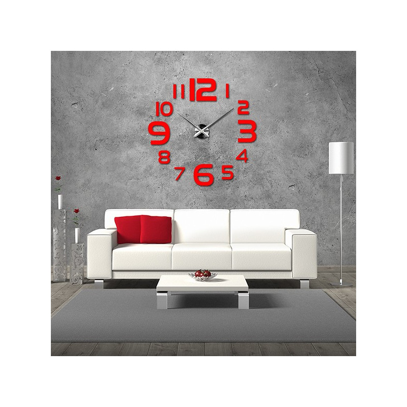 Nagy falióra - modern 3D-s öntapadós falióra. Faliórák a konyhába és faliórák a nappaliba!