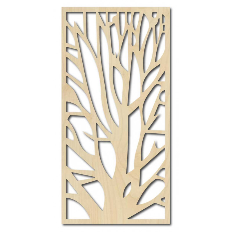 Fából készült rétegelt lemezből faragott falfestés KONKOSM