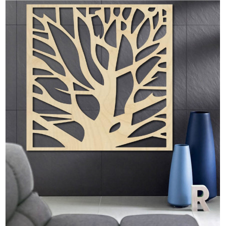 Faragott kép a falon fából készült rétegelt lemezből készült HORLATF