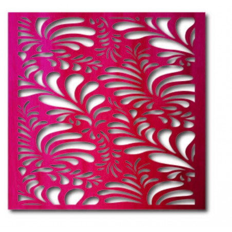 Faragott fa rétegelt lemez falikép virág LUPENE