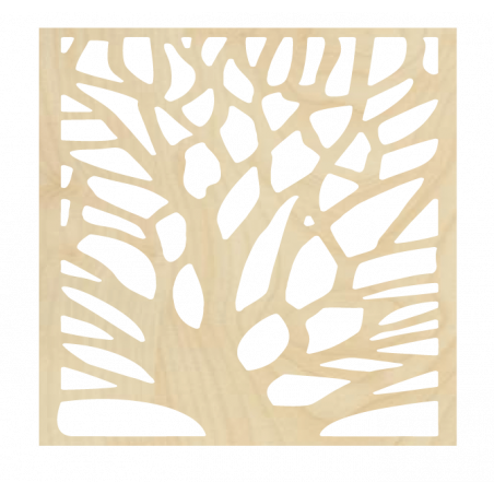 Faragott falfestmény rétegelt lemezből DIÓFA