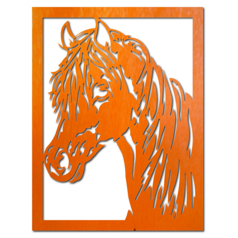 Faragott rétegelt lemezből készült falfestmény,...