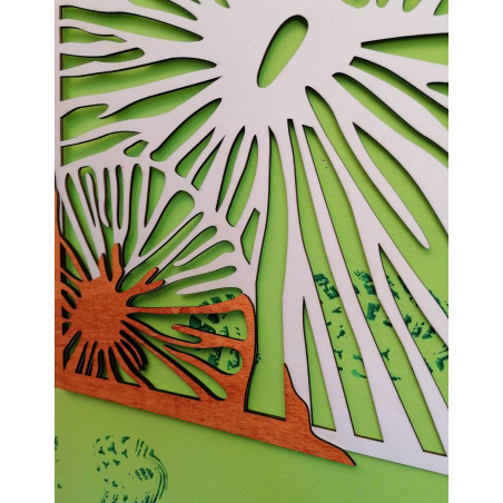 Faragott falfestmény - ALENKA