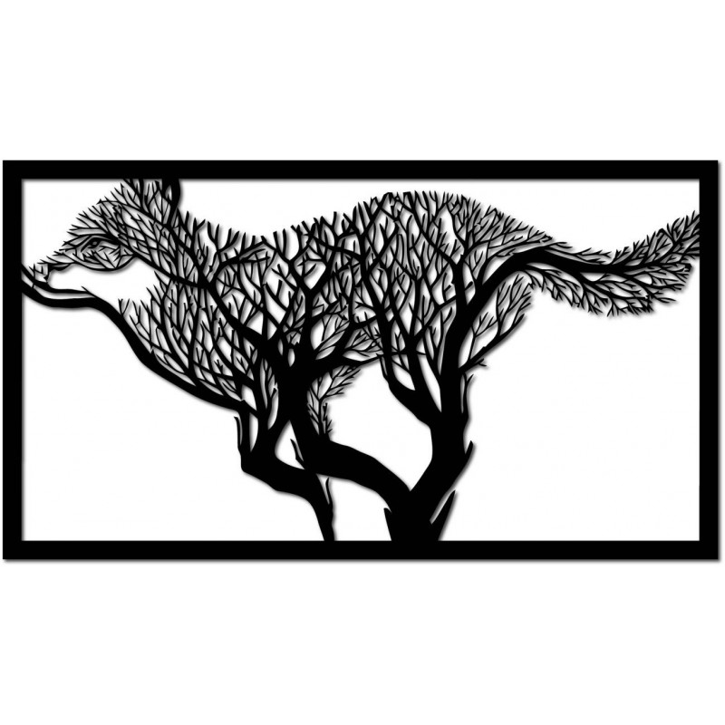 Faragott falfestmény egy kutya fából készült furnérlemezből. Modern festmény egy kutya, kép a konyhához 
kép a nappali falán