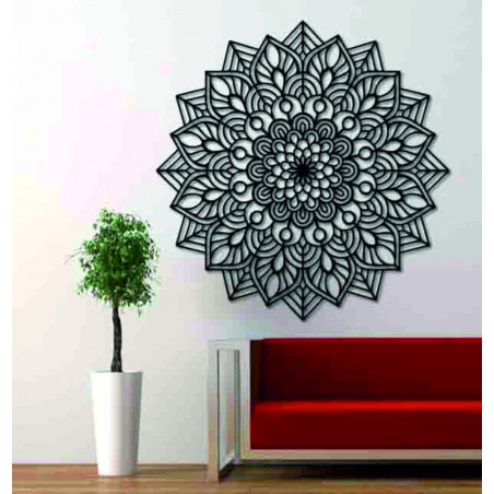 Fából készült mandala a falon harmonikus energia - RANGE