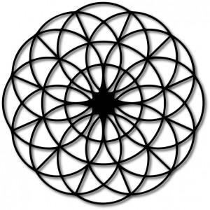 Varázslatos fa mandala a falon - Körök I átmérője FI 50,... 2