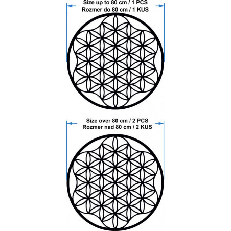 Egy mandala képe rétegelt lemezről 120 cm -ig
